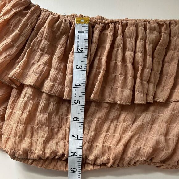 SHEIN Tan Pants and Off Shoulder Crop Top Set Size Large - Picture 5 of 14